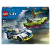 LEGO City Spielset 60415 Polizeiauto und Muscle-Car-Verfolgungsjagd — 213 Teile, 2 Minifiguren, Alter 6+