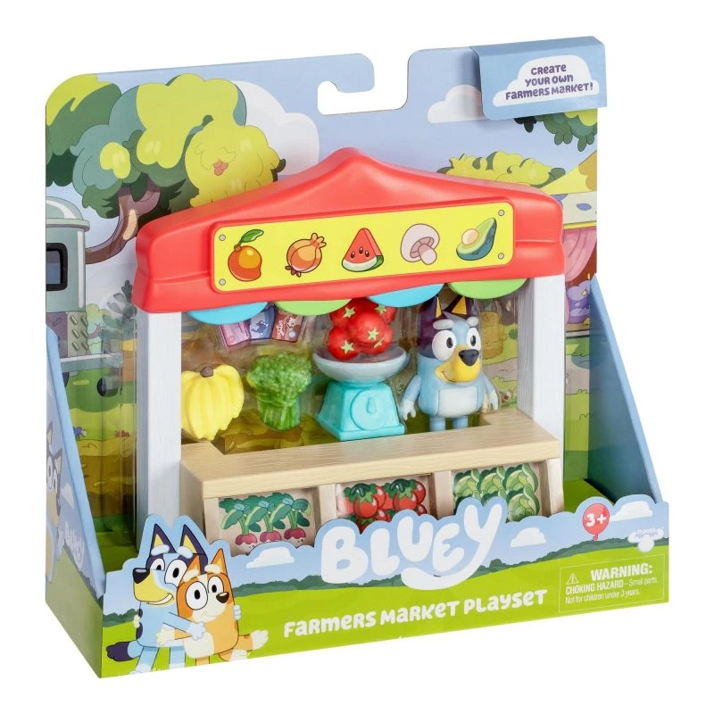 Spielzeugfiguren-Set TMTOYS Mini Bluey Lebensmittelladen BLU17555 – Mini-Figurenset für Spielspaß