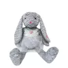 Plüschtier TULILO Maskottchen Rosenhase 32 cm Grau - Plüschhase 32 cm