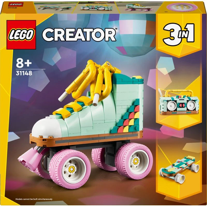 LEGO Creator baubare Retro-Rollschuhe Set 31148 2-in-1-Modell, 342 Teile, 140×160×70 mm