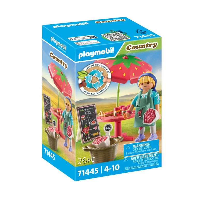 Playmobil Country Selbstgemachter Erdbeermarmeladenstand