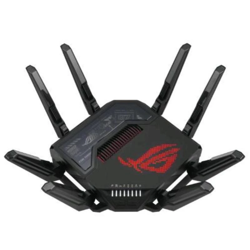 ASUS ROG Rapture GT-BE98 Wireless-Router 10 Gigabit Ethernet Quad-Band (2,4 GHz / 5 GHz-1 / 5 GHz-2 / 6 GHz) Schwarz