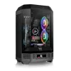 Thermaltake The Tower 300 Black Micro Tower Tempered Glass PC Gaming Gehäuse