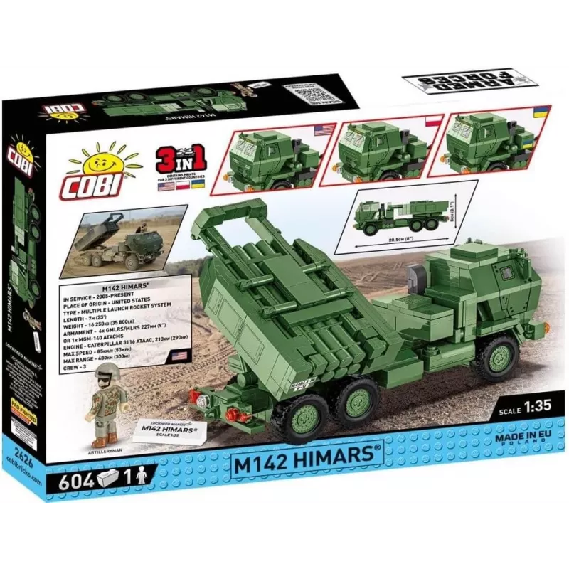 COBI 2626 Armed Forces M142 HIMARS 621 Bausteine
