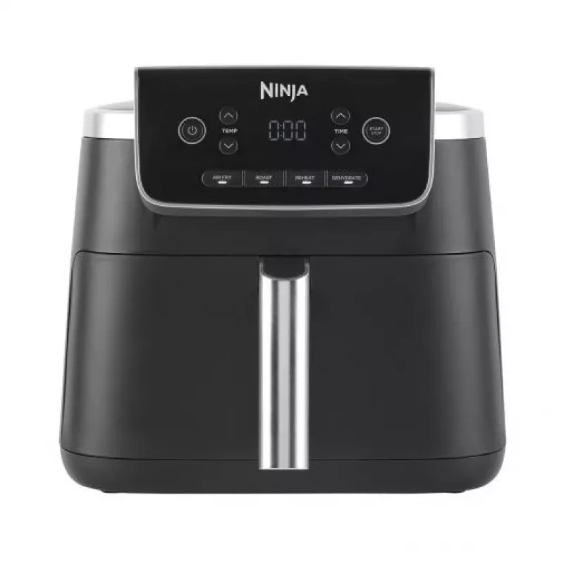 Heißluftfritteuse Ninja AF140EU Single 4,7 L 1750 W Schwarz, 4 Programme, LCD, Knusperplatte