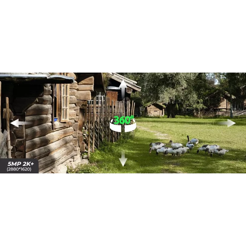 Reolink Go Series G430 - 5MP Outdoor akkubetriebene Kamera, 4G LTE-Netzwerk, Personen-/Fahrzeug-/Tiererkennung, 355° Schwenkbereich & 140° Neigung