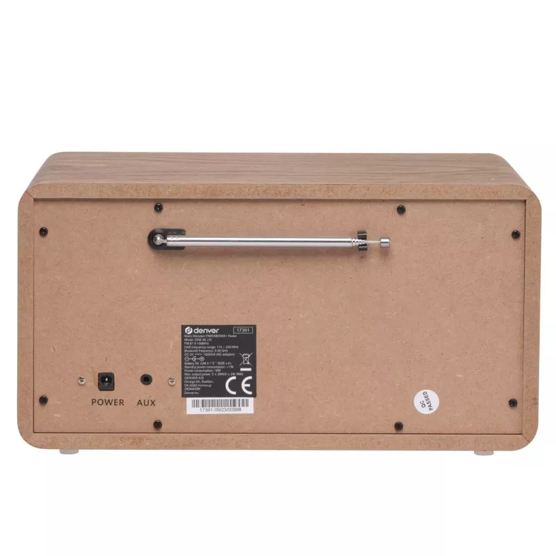 Tragbares Radio Denver DAB-36LW Digital-Tuner DAB+ 5W LCD