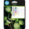 HP 924 CMYK Original-Tintenpatrone 4er-Pack, Schwarz, Cyan, Magenta, Gelb, 4 Stk., 500 Seiten, 400 Seiten