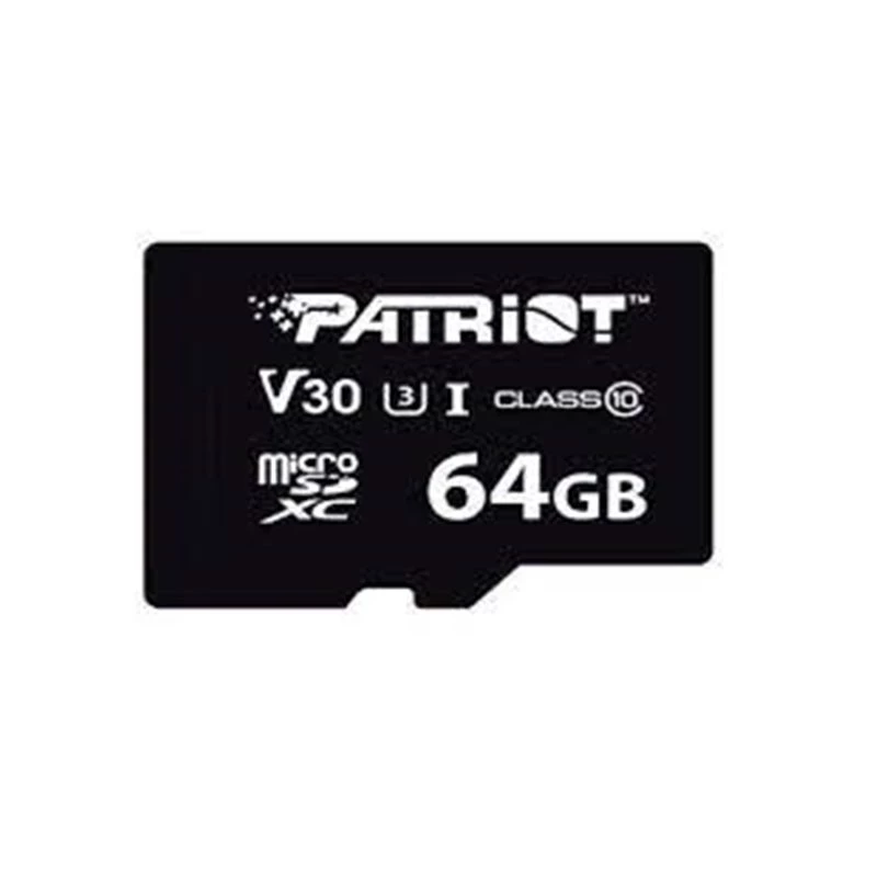 MicroSDXC-Speicherkarte PATRIOT VX Series 64 GB UHS-I U3 V30 Class 10 90/80 MB/s wasserdicht mit Schreibschutz