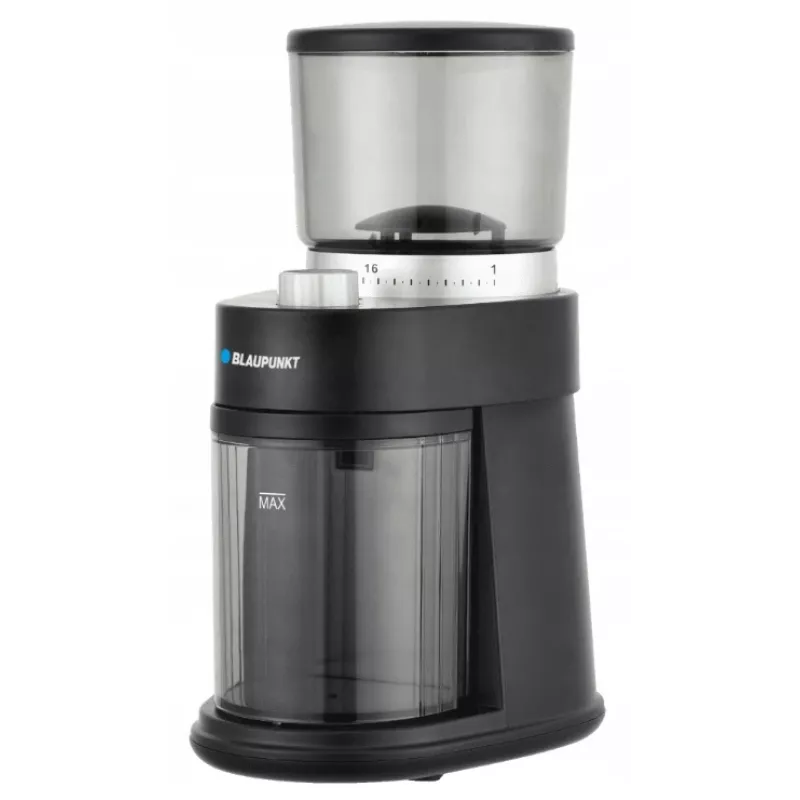 Kaffeemühle mit Schlagmahlwerk BLAUPUNKT FCM501 — 250 g Bohnen, 180 g Kaffeepulver, 120 W, silber