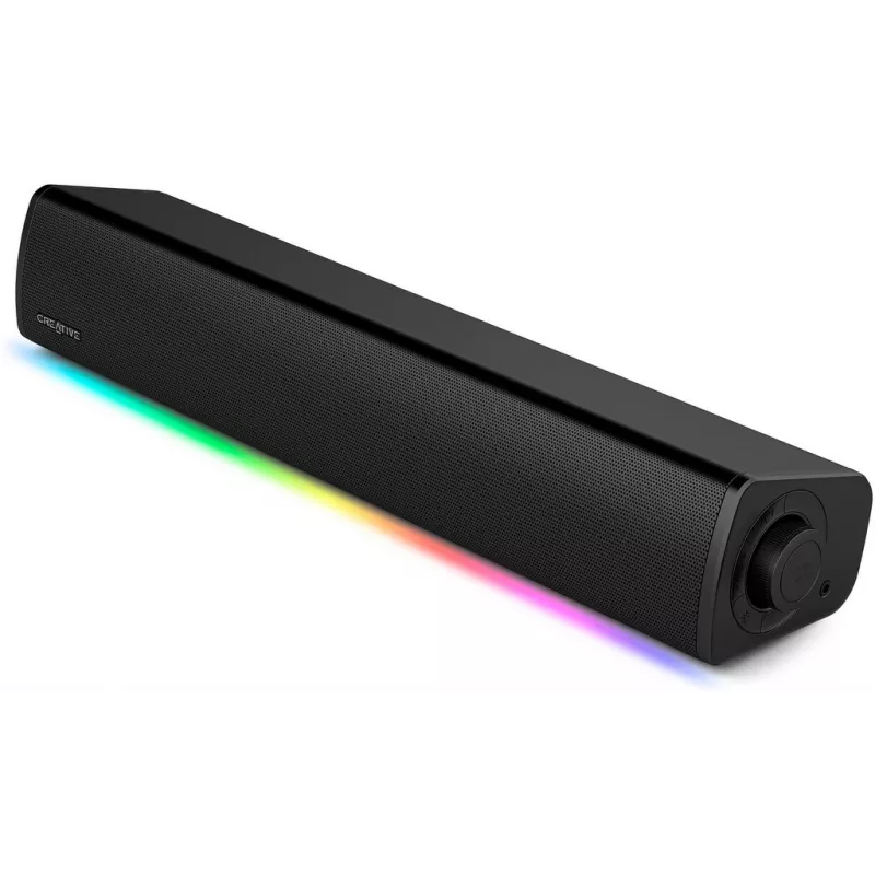 Sound Blaster GS3 Kompakte Gaming-Soundbar mit RGB und SuperWide-Technologie, USB-betrieben, Bluetooth 5.4, Kopfhörerausgang für PC und Mac
