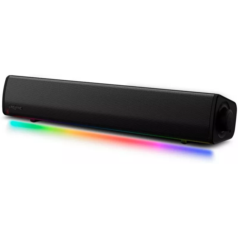Sound Blaster GS3 Kompakte Gaming-Soundbar mit RGB und SuperWide-Technologie, USB-betrieben, Bluetooth 5.4, Kopfhörerausgang für PC und Mac