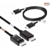 CLUB3D DisplayPort 2.1 Bi-Direktionales VESA DP80 Zertifiziertes Kabel 4K240Hz, 8K60Hz oder 10K30Hz M/M 1,2 m