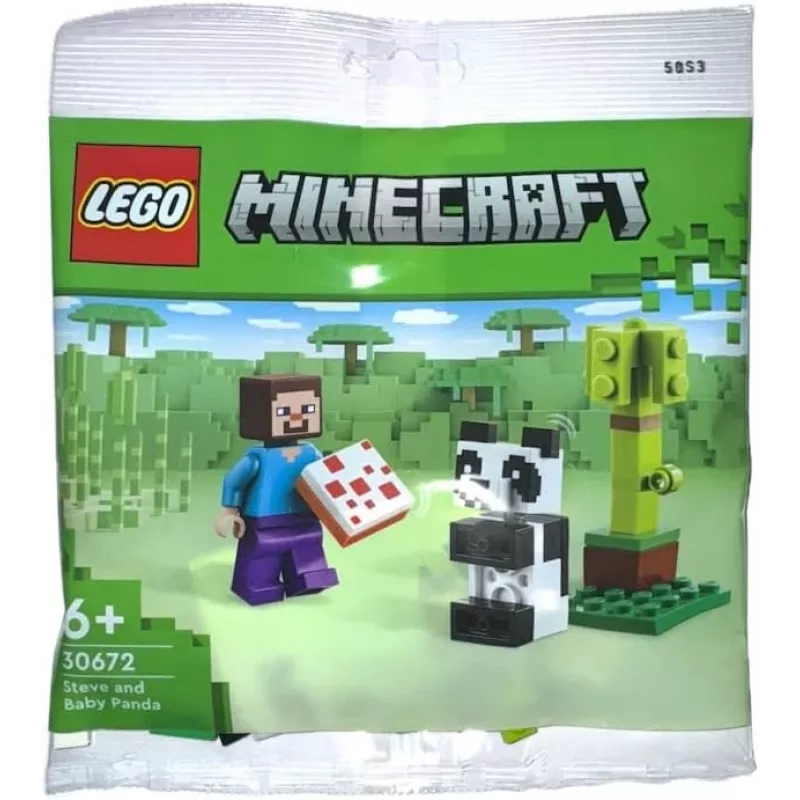 LEGO Minecraft Steve und Baby-Panda 30672 Polybeutel