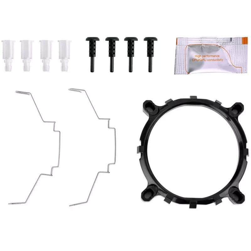 Thermaltake Contac 9 SE Prozessor Luftkühler 9,2 cm Schwarz. Weiß