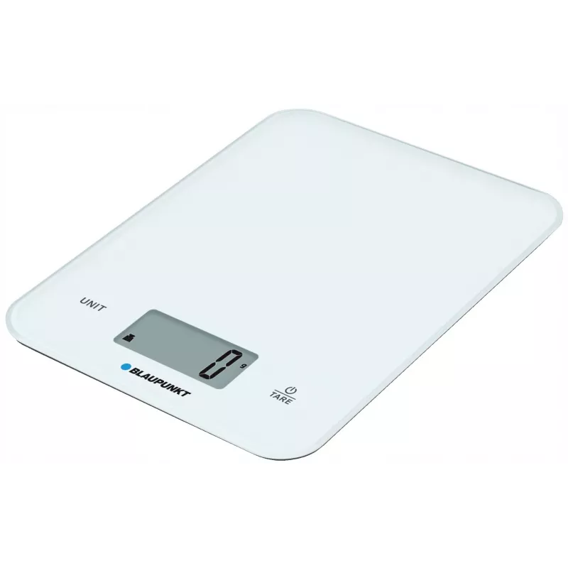 Küchenwaage BLAUPUNKT FKS401 — weiß, max. 10 kg, 1 g Genauigkeit, Touch-Bedienung