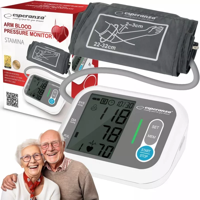 Blutdruckmessgerät Esperanza ECB005 automatische Messung mit LCD-Display