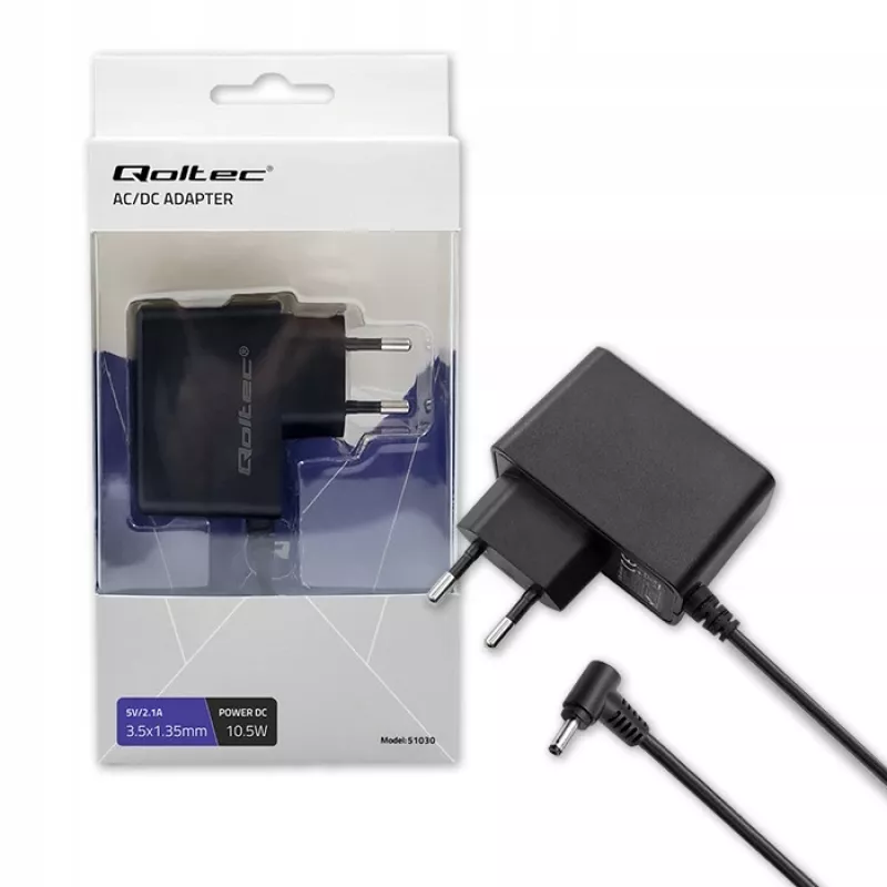Qoltec Netzteil Steckertyp 10,5W 5V 2,1A 3,5*1,35