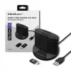 Smart Card Reader Qoltec 50632 USB 2.0 Schwarz 1m Kabel