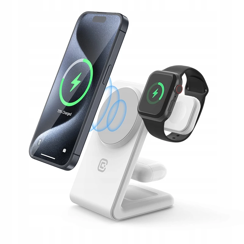 3-in-1 Wireless Charger MagSafe für iPhone, Apple Watch und AirPods Crong