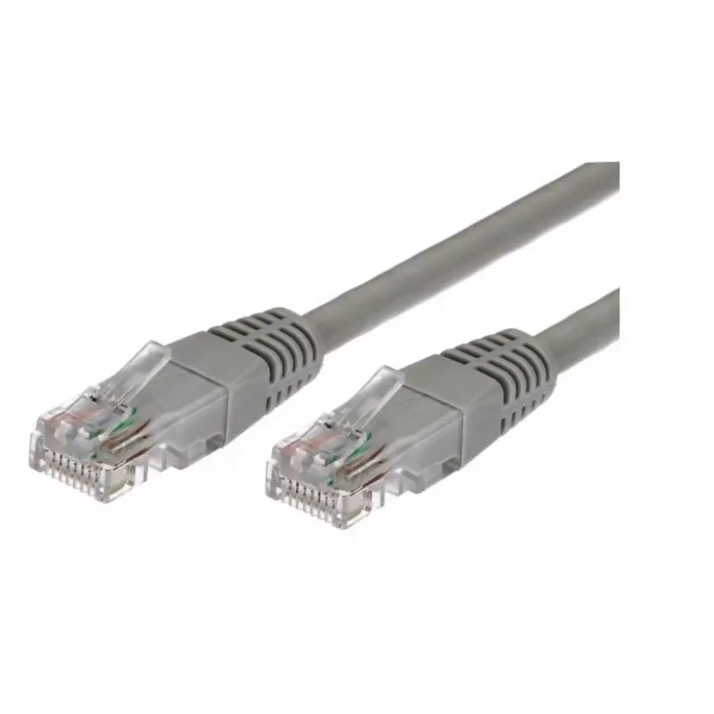 TB AKTBXKS6U100G10 Cat.6 UTP Patchkabel, 1 m, Grau, 10er-Pack