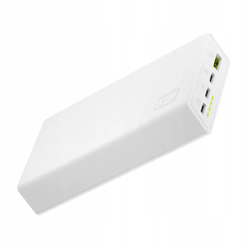 Green Cell Powerbank 20000mAh 22,5W Weiß PowerPlay20s 3x USB-C PD QC 3.0