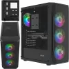 Case Fury Shobo SH4F mit RGB-Fenster und 4 Lüftern MIDI Computer PC