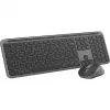 Logitech MK950 Signature schlank Tastatur Maus enthalten Büro RF Wireless + Bluetooth QWERTY US International Graphit