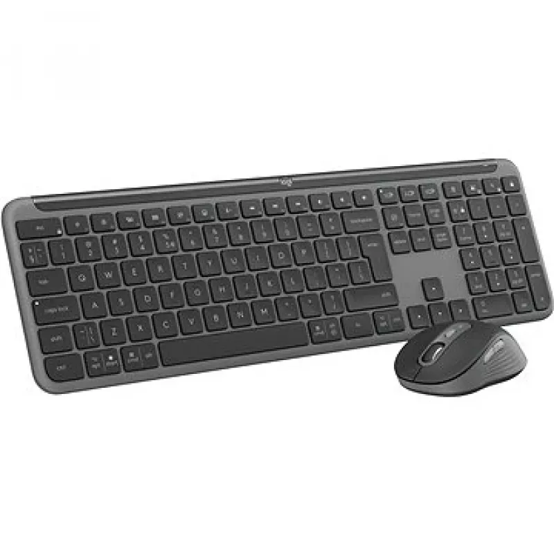 Logitech MK950 Signature schlank Tastatur Maus enthalten Büro RF Wireless + Bluetooth QWERTY US International Graphit
