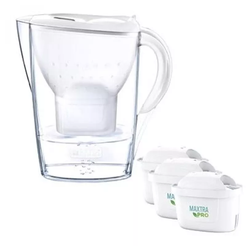 Brita Marella+3 Kartuschen PRO Weiß 2,4 Weiß
