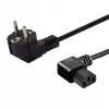 Netzkabel SAVIO CL-115 IEC C13 auf Stecker, 1,2 m, schwarz