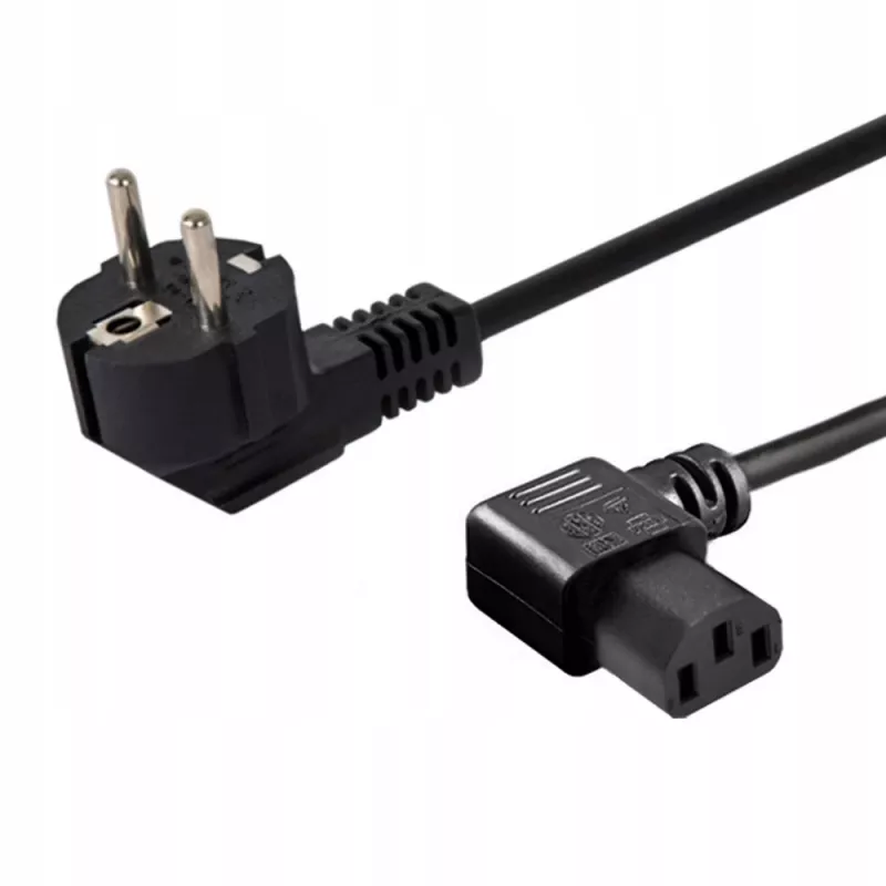 Netzkabel SAVIO CL-115 IEC C13 auf Stecker, 1,2 m, schwarz