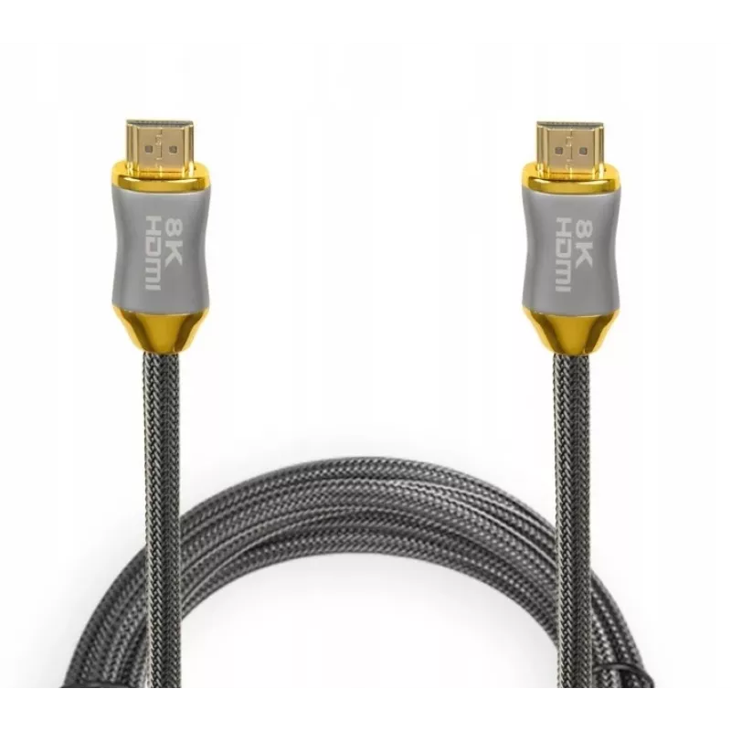 HDMI-Kabel IBOX HD08 2 m, HDMI Typ A Stecker–Stecker, HDMI 2.1, silber