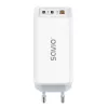 SAVIO LA-07 GaN 65W Netzteil, USB, QC4.0+, PD 3.0, Weiß