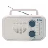Radio Eltra DANA weiß – tragbares Analogradio, kompaktes Tischdesign