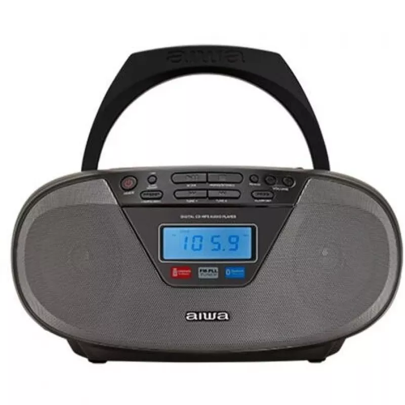 Audio-Mikrosystem Aiwa BBTU-400BK, CD/MP3/FM-PLL/BT-Player (Schwarz)