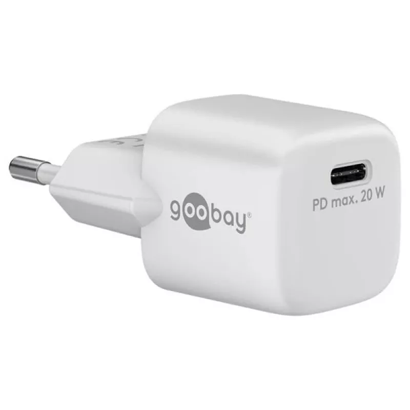 Goobay Universelles schwarzes AC-Schnellladegerät für den Innenbereich 65403 USB Type-C 110-240V