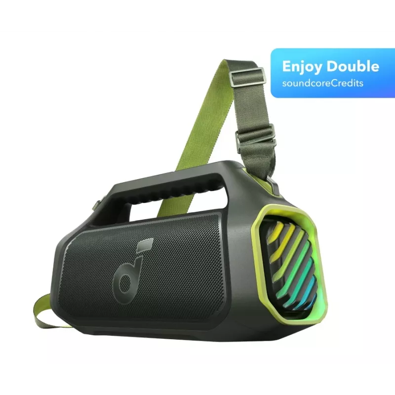 Boom 2 Plus | Kraftvoller Outdoor-Bass-Bluetooth-Lautsprecher Abenteuergrün