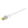 Wentronic GoobayCat.7 Rohkabel Patchkabel, S/FTP (PiMF), Weiß, 0,25 m - LSZH halogenfrei, Kupfer, RJ45-Stecker (91089)