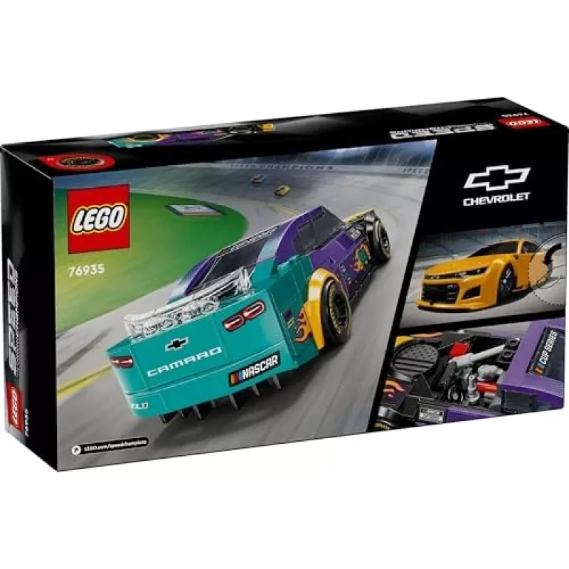Konstruktionsspielzeug LEGO Speed Champions 76935 NASCAR Next Gen Chevrolet Camaro ZL1, 328 Teile, 1 Minifigur, Alter 9+