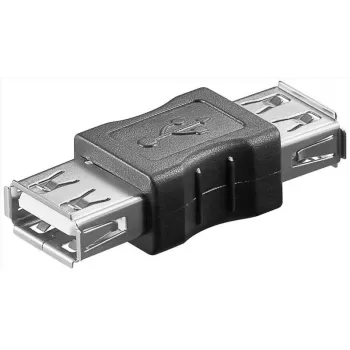 Microconnect USBAFAF Kabeladapter USB A Schwarz