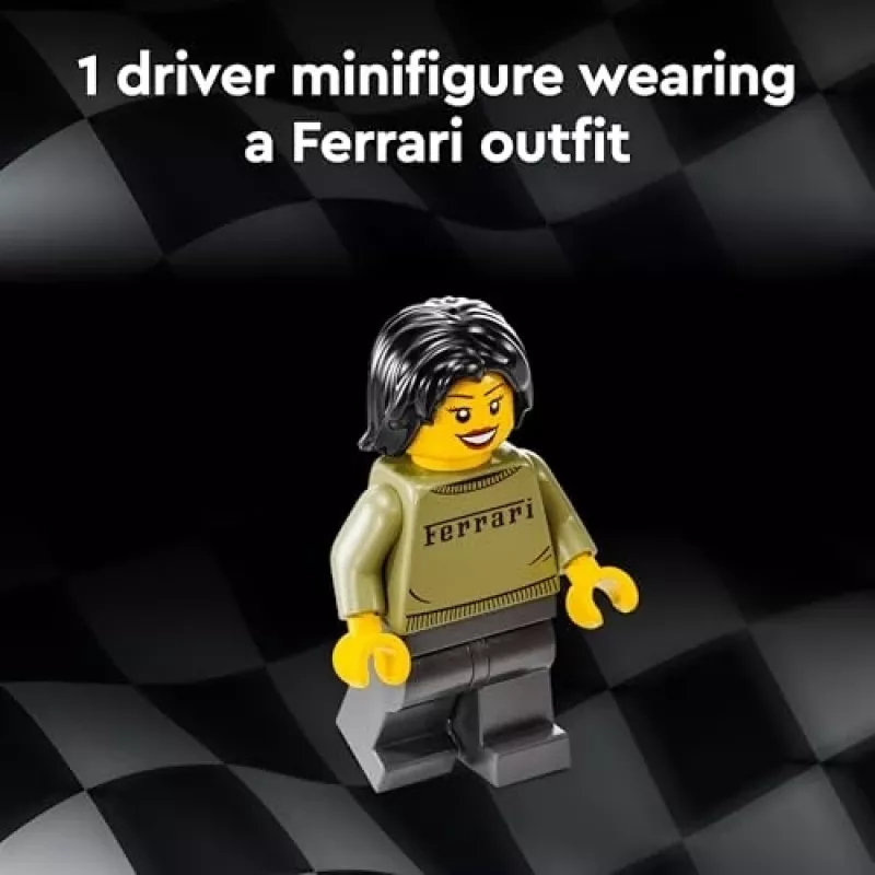 LEGO Speed Champions Ferrari F40 Supercar – baubares Fahrzeug-Spielzeugauto für Jungen und Mädchen ab 9 Jahren mit Fahrer-Minifigur, Kinderzimmer-Deko