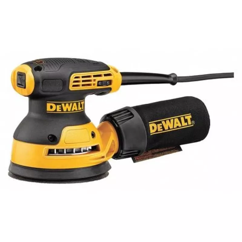 Exzenterschleifer DeWalt DWE6423-QS, 280 W, 8.000–12.000 OPM, 2,6 mm Schleifhub, 1,28 kg