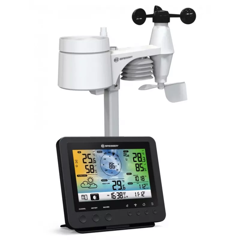 Bresser Optics 7002580 digitale Wetterstation Schwarz AC Wi-Fi