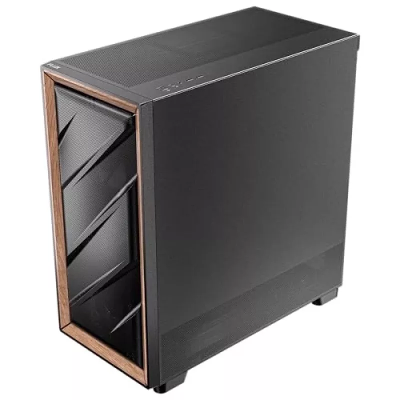Antec 0-761345-10133-2 Computergehäuse Midi Tower Schwarz Holz
