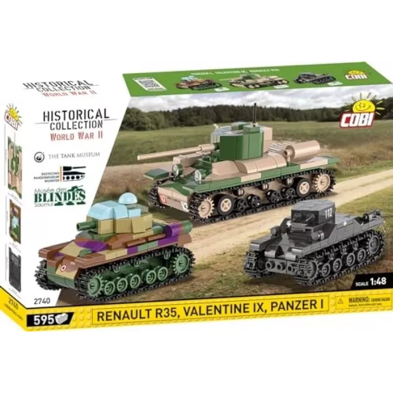 Baukasten COBI Renault R35 Valentine IX Panzer I 595 Teile