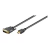 Goobay | DVI-D/HDMI-Kabel, vergoldet | 51580 | DVI-D Stecker Single-Link (18+1 Pin) | HDMI Stecker (Typ A) | HDMI auf DVI-D | 2 m