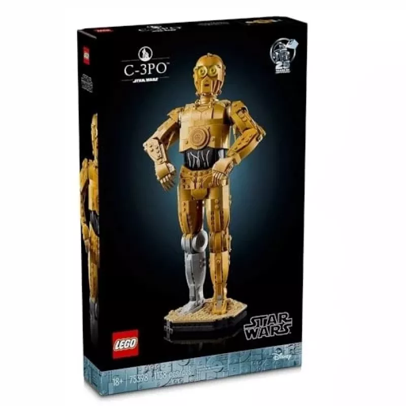 LEGO baubare Figur Star Wars C-3PO Modell 75398 — 1.138 Teile, 380 mm Display-Sammlerstück
