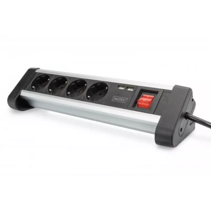 Steckdosenleiste Digitus DA-70614 mit 2x USB-Anschlüssen