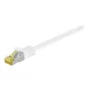 Wentronic GoobayCat.7 Rohkabel Patchkabel, S/FTP (PiMF), Weiß, 0,5 m - LSZH Halogenfrei, Kupfer, RJ45 Stecker (91090)